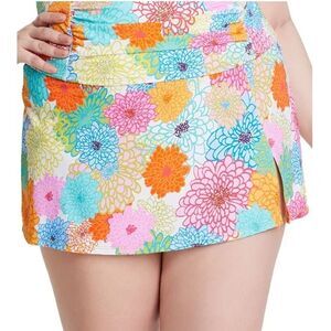 BLEU BY ROD BEATTIE Plus Size Fresh Picks Hipster Swim Skirt swimsuit New 16W